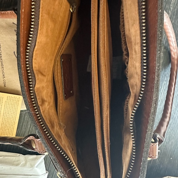 NWT Patricia Nash Bag Calvi Satchel - riot rust - Picture 4 of 6